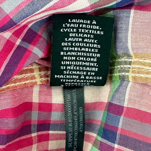 Ralph Lauren NWT men’s size large button down shirt colorful plaid - Picture 8 of 8